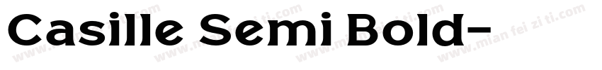 Casille Semi Bold字体转换